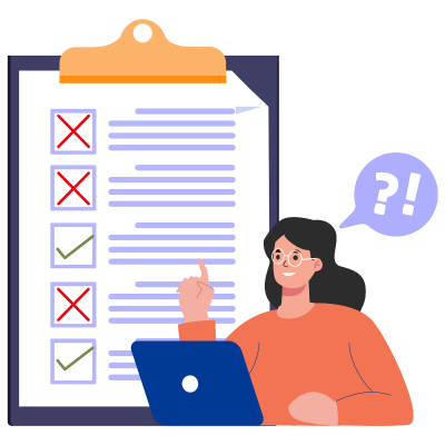 illustration showing patient filling out digital form indicating the value of digitized forms implementation in a hospital